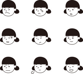 2つお団子の女の子　顔バリエーション1C_b