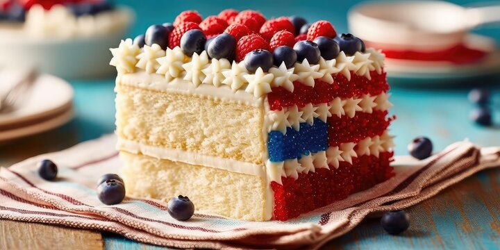 america celebrate cake with generative ai