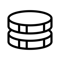 Coin Icon Vector Symbol Design Illustration