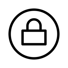 Lock Icon Vector Symbol Design Illustration