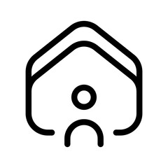 Stay Home Icon Vector Symbol Design Illustration
