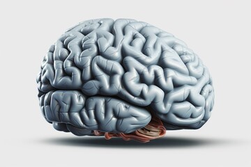 Human Brain Illustration Created with Generative AI