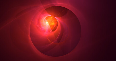 3D rendering abstract multicolor supernova fractal light background