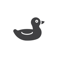Rubber duck vector icon