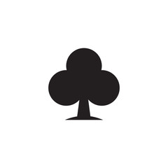 tree poker waru logo illustration.