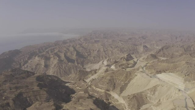Aerial, Mountainous Landscapes In Dhofar Region, Oman East Coast