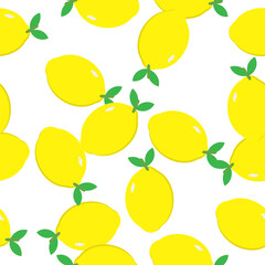 pattern with lemon seamless repeat style, replete image design for fabric printing or food wallpaper or fashion background