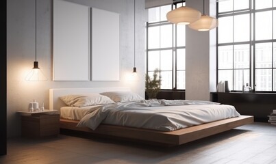 room with bed