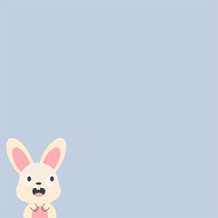 Fototapeta premium Cute little rabbit vector illustration background