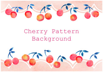 Cherry Pattern Background