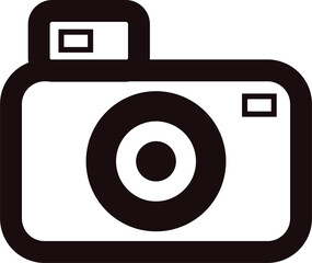 Hand Drawn digital camera in doodle style