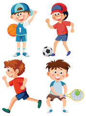 Kids Enjoying Various Sports