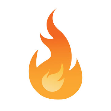 illustration of a fire vector icon object  on png back ground