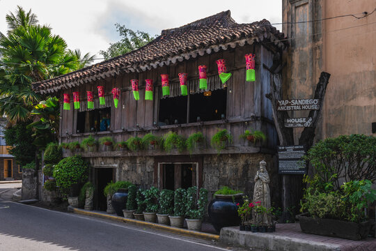 May 2, 2023: Yap Sandiego Ancestral House, one of the oldest preserved homes in the Philippines, was built in the 17th century by Chinese Filipino merchant Don Juan Yap and is located at Cebu city.