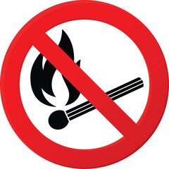 No Prohibition. No naked light sign
