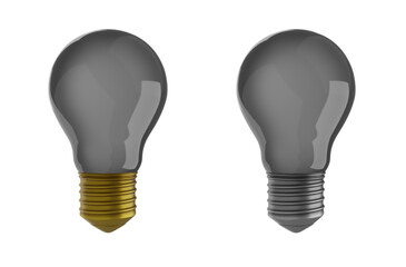 light bulb power 3d  vector icon object