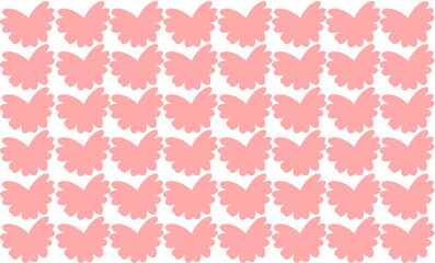 seamless pattern with pink butterflies on a white background, vintage pink color butterfly graphic design print repeat seamless style, replete image design for fabric printing
