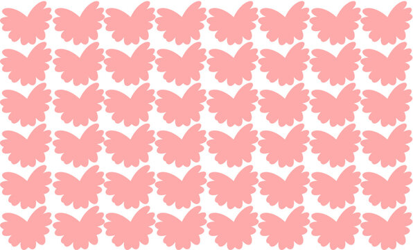seamless pattern with pink butterflies on a white background, vintage pink color butterfly graphic design print repeat seamless style, replete image design for fabric printing