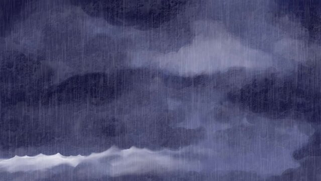 雨が降る暗い雨雲