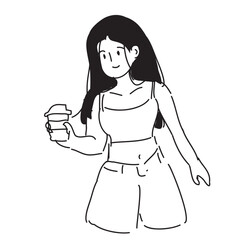 Girl Outline Element