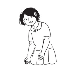 Girl Outline Element