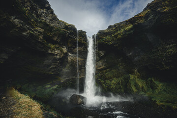 A beautiful waterfall in Iceland