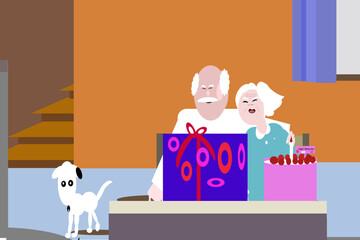 family with their children