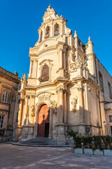 Fototapeta na wymiar Saint Joseph Church in Ragusa Ibla, Sicily, Italy, Europe, World Heritage Site
