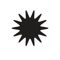 star shape wavy icon vector illustration eps 