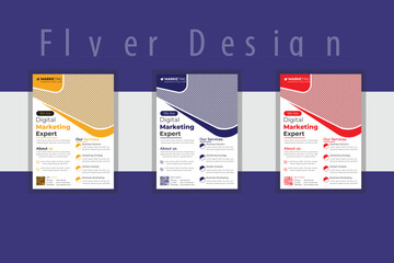 It’s a professional, creative, unique and modern Corporate Flyer