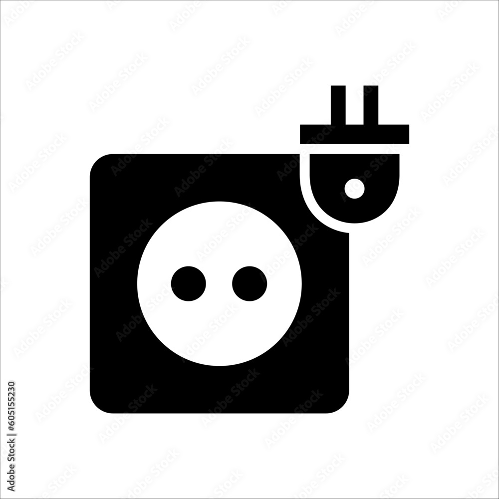 Poster Solid vector icon for electricity which can be used various design projects.