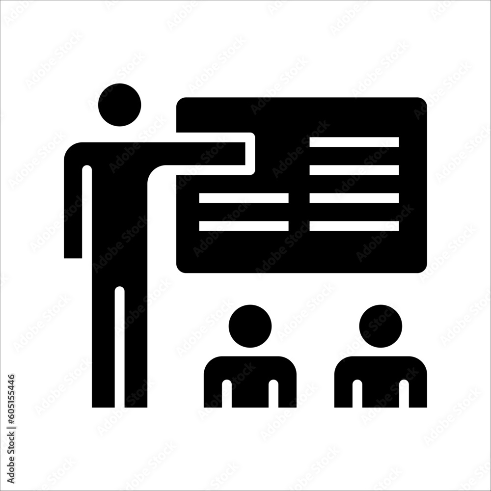 Poster solid vector icon for education which can be used various design projects.