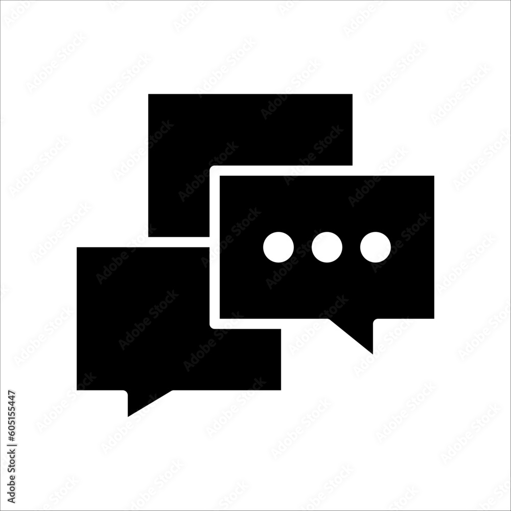 Poster solid vector icon for chat which can be used various design projects.