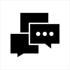 Solid vector icon for chat which can be used various design projects.