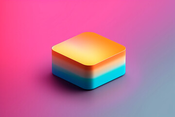 colorful plastic box created with Generative Ai technology