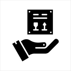 Solid vector icon for home delivery which can be used various design projects.