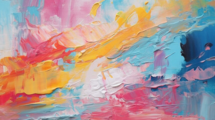 colorful modern artwork abstract paint strokes oil . 