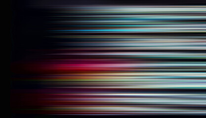 Abstract light trails in the dark background