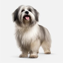 dog, animal, pet, white, puppy, cute, shih tzu, canine, maltese, studio, pedigree, mammal, isolated, domestic, white background, portrait, small, adorable, purebred, pets, fur, breed, sitting, terrier