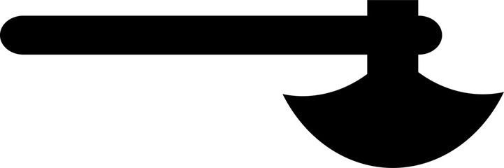 illustration and clip art of an axe isolated on white.
