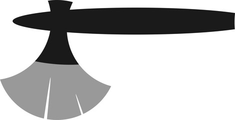 illustration and clip art of an axe isolated on white.