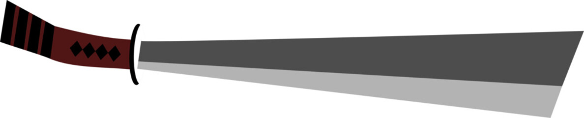 Obraz premium illustration and clip art of a sword isolated on white.