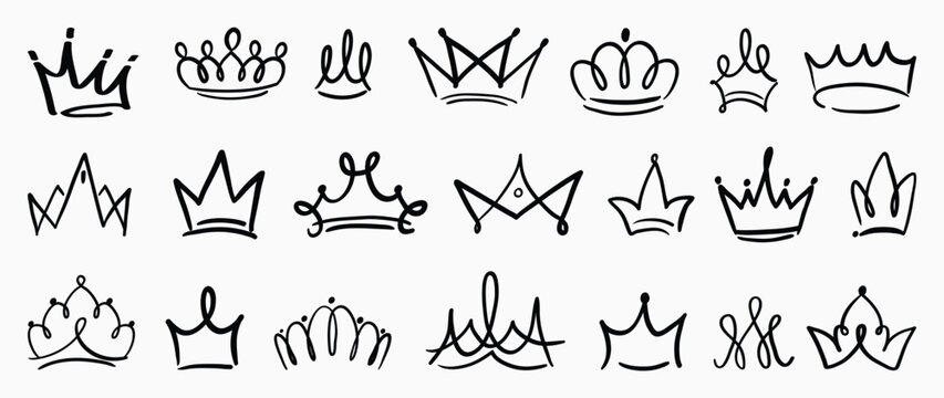 simple king and queen crown tattoos