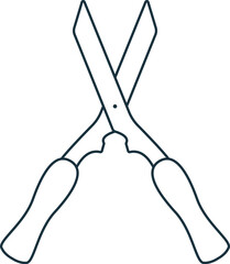 Garden shears icon. Monochrome simple sign from agriculture collection. Garden shears icon for logo, templates, web design and infographics.