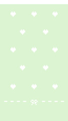 16:9ピクセルアートなシンプルハートドット壁紙⭐︎