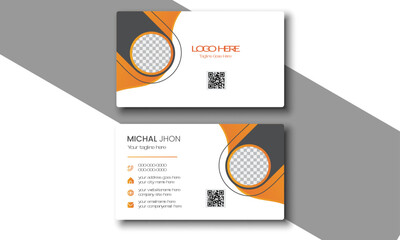 yellow and black business card template