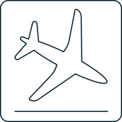 Naklejka premium Arrivals icon. Monochrome simple sign from airport elements collection. Arrivals icon for logo, templates, web design and infographics.