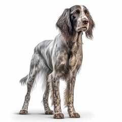 dog, setter, spaniel, animal, pet, cocker, puppy, white, canine, cute, isolated, breed, mammal, black, sitting, portrait, brown, cocker spaniel, springer, domestic, purebred, studio, doggy, adorable, 