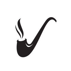 Smoke pipe logo images illustration