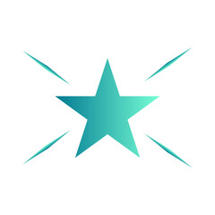 gradient star